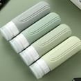 thumbnail image 3 of Micebay Leak-Proof 3-oz Silicone Squeezable Travel Bottles for Toiletries, Refillable Travel Size Containers, BPA Free, TSA Approved, Mint Gray, 4 Pack, 3 of 10