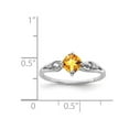thumbnail image 2 of 2/5 Carat (ctw) Solitaire Citrine Ring in Sterling Silver, 2 of 4