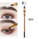 thumbnail image 5 of Cepillo y peine para cejas de doble cabeza, cepillo para cejas en ángulo, perfilador, doble ceja dorado Yuyangstore Peine del cepillo de cejas, 5 of 8