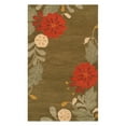 thumbnail image 3 of SAFAVIEH Martha Stewart Picture Block Floral Wool Area Rug, Pup Tent, 4' x 6', 3 of 7