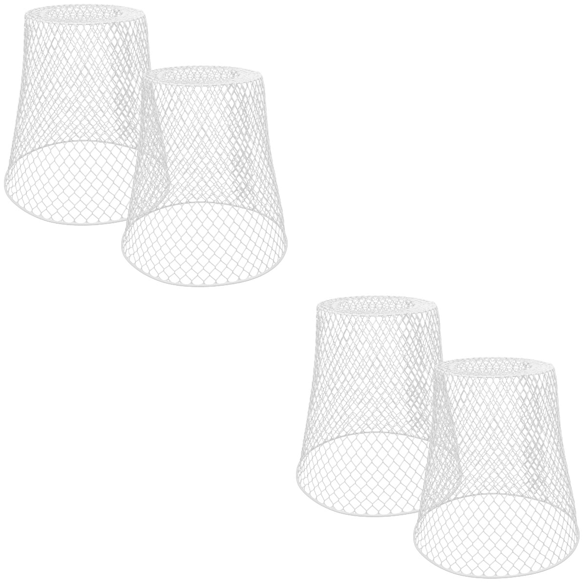 Hemoton 4 pcs  Sturdy Plant Protector Mesh Designed Plant Cage Multi-use Flowerpot Mesh  Cover