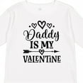 thumbnail image 4 of Inktastic Daddy is My Valentine Holiday Girls Long Sleeve Toddler T-Shirt, 4 of 5