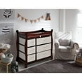 thumbnail image 3 of Badger Basket Sleigh Style Baby Wood Changing Table with 6 Baskets, 3 of 6
