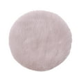 thumbnail image 2 of 1:12 Mini Plush Carpet Toys Life Scene Furniture Accessories Dollhouse Area Rug Simulation Floor Mat for Bathroom Ornaments Scenery Supplies Khaki Round L, 2 of 8