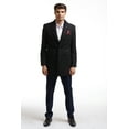 thumbnail image 1 of Elie Balleh Black Black Solid And Harringbone Men Coats, 1 of 1