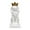 White, variant on yotijay Lion with Crown Figurine Tabletop Ornament Handicraft Decorative Desk Collection Black