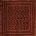 thumbnail image 1 of Ahgly Company Indoor Square Southwestern Orange Country Area Rugs, 4' Square, 1 of 1