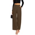 thumbnail image 1 of Pantalones anchos FUNYYZO Pantalones de negocios de cintura alta para mujer, 1 of 6