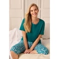 thumbnail image 5 of Dreams & Co. Plus Size Knit Sleep Capri, 5 of 6