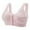 Pink, variant on Plus Size Front Hook Bra - Wireless Push-Up Comfort, Full Coverage for Mature Women,Color: Beige Size: 46