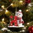 thumbnail image 6 of SPOORYYO Christmas Tree Ornament Hanging Decor, Acrylic Christmas Decoration Pendant with Hanging Rope for Tree, Wreath, Wall and Holiday Display, STYLE H, 6 of 7