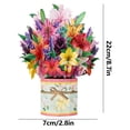 thumbnail image 3 of ⚡ Big Sale ! New Mother'S Day Greeting Card Creative Flower Bundle Set 3d Three Blessing Card, 3 of 7