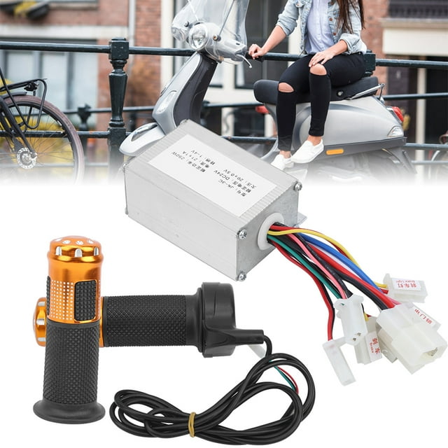 Controlador Kit De Agarre Del Acelerador, Controlador De 24V 250W Fácil Para Almacenar El Controlador De Cepillo Fácil De Transportar, Accesorio De Controlador De Scooter De