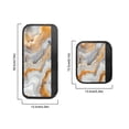 thumbnail image 5 of SEANATIVE Refrigerator Door Handle Covers Set of 6 Neoprene Kitchen Appliance Handle Anti-Dust Protector for Fridge Microwave Kitchen Cabinet Stove Dishwasher, Gray Gold Marble Print, 5 of 7