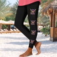 thumbnail image 4 of Simua Women's Mardi Gras Print High Waist Tight Yoga Leggings Polyester Spandex Casual Fashion Base Pants for Gym Leisure Daily Wear, 4 of 6