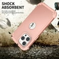 thumbnail image 2 of Decase iPhone 14 Pro Max 2022 Heavy Duty Protective Case [3 Layers] Hybrid Rugged Rubber Heavy Duty Shockproof Protection Cover for Apple iPhone 14 Pro Max, Rosegold, 2 of 9