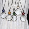 thumbnail image 1 of Magnifying Glass Necklace Gift, Reading Magnifying Glass Pendant Necklace For Elderly, Magnifying Lens For Books, Newspapers, Reading Jewelry, 1 of 4