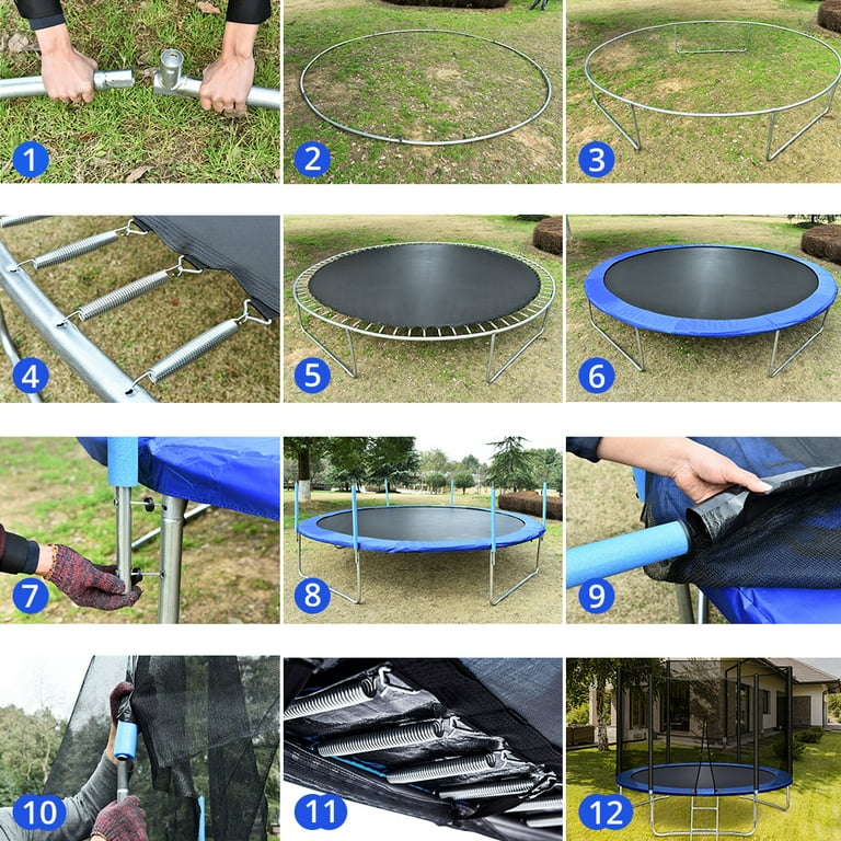 小物 NEIGHBORHOOD TRAMP EFEECTOR SUGIFT 10ft Trampoline with Safe Enclosure Net 680 lbs