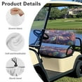 thumbnail image 6 of Binienty Floral Dragonfly Golf Cart Seat Towel Covers Washable Soft Quick Dry Golf Cart Seat Cover Kit Boho Suitable for EZGO 2-Person Seats Club Cars, 6 of 8