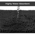 thumbnail image 4 of LuxUrux Bath Mat - Toilet Rugs u Shaped- Extra-Soft Plush Bath Shower Bathroom Rug,1'' Chenille Microfiber Material, Super Absorbent Shaggy Bath Rug. Machine Wash & Dry, 4 of 7