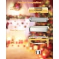 thumbnail image 3 of Lumiparty 9QT Chafer Catering Food Warmer Server with Visible Lid, Retangle Stainless Steel Water Pan Stand Fuel Holder Clip,for Parties, Birthday, Hotels and Weddings, Gold, 3 of 8