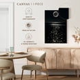 thumbnail image 5 of Elephant Stock Sea At Night Wall Art - Vertical Canvas Wall Art - Living Room Wall Decor - Beach Canvas - Black And Beige Decor - 26" x 39", 5 of 8