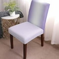 thumbnail image 2 of Chair Covers Ombre White Purple Dining Chair Slipcovers Gradient Color Stretch Removable Chair Seat Protector Party Decoration Set of 6, 2 of 6