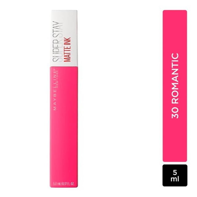 Labial líquido Maybelline Super Stay matte ink romantic cb 5 ml