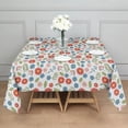 thumbnail image 3 of Pioneer Flower Floral Print Pattern Square Tablecloth, Waterproof Wipeable Spillproof Washable Table Cover for Home Kitchen Party Decor, 52"x52", 3 of 6