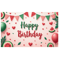 thumbnail image 2 of Watermelon Banner Happy Birthday Decorative Garland Fruit Design Celebration Party for Birthday Party Kids Celebration Summer Event, 2 of 8