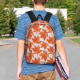 thumbnail image 3 of Lukts Maple Leaves A Pattern 15 Inch Student Backpack, Waterproof Laptop Backpack with Adjustable Shoulder Straps, Lightweight Travel, Campus Backpack, Unisex, 3 of 5