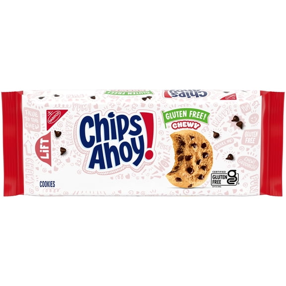CHIPS AHOY! Chewy Gluten Free Fudgy Chocolate Chip Cookies, 9.75 oz