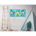 thumbnail image 2 of Awkward Styles Little Monkey Canvas Art Cute Animals Illustration Kids Room Wall Art Monkey Prints Funny Art for Kids Animal Art Set of 3 Newborn Baby Room Wall Decor Animal Wallpapers Made in USA, 2 of 4