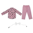 thumbnail image 1 of Conjunto de trajes de caballero para niños conjunto de trajes de manga larga para niños Apariencia elegante Algodón suave rosa para primavera otoño para uso diario para bebés ANGGREK  Otros, 1 of 8