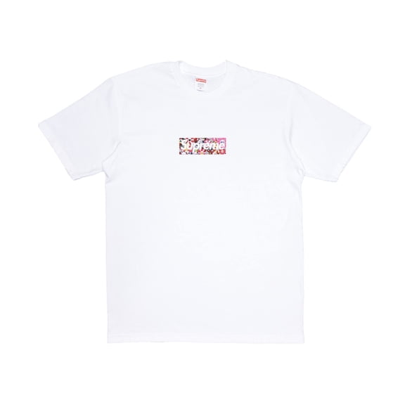 Supreme Men's Takashi Murakami COVID-19 Relief Box Logo Tee White, from StockX