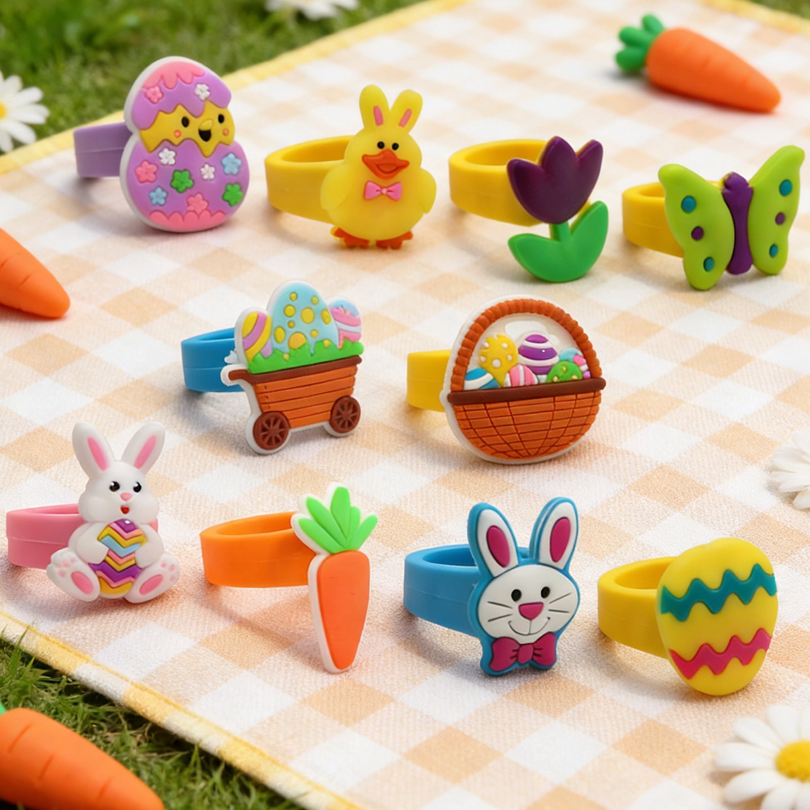 Easter Egg Fillers & Basket Stuffers Toy Set, Assorted Easter Party Favor Toys, Egg Hunt Supplies, Classroom Prizes & Holiday Gifts
