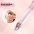 thumbnail image 3 of xianlin-Retractable Gel Ink Pens: 0.5mm Black-Ink Aesthetic Gradient Color Barrel Soft Grip Fine Point Pen 8ct for Journaling Note Taking Sketching No Bleed, 3 of 4