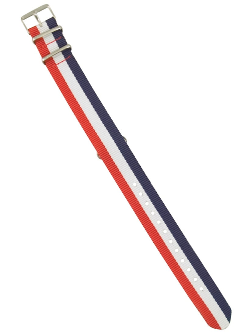 Red white and store blue watch band