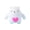 White, variant on Heart Pattern Bear Squeeze Tool, Stress Relief Decompression Tool, Soft Teddy Bear Sensory Item, Anxiety Reducing Hand Tool,Gray
