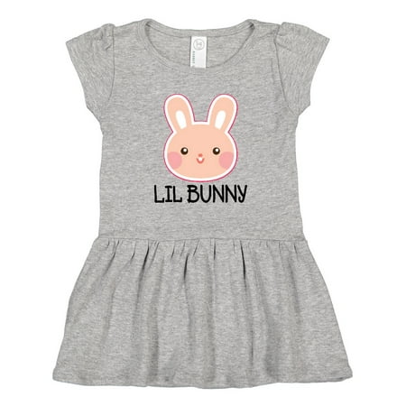 

Inktastic Easter Lil Bunny Girls Rabbit Gift Toddler Girl Dress