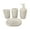 Beige, variant on Topukaiba 4 Piece Bathroom Accessory Set With Soap Dispenser Pump Toothbrush Tumbler And Soap Beige