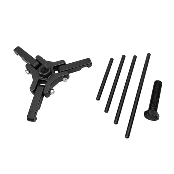 Flywheel Crankshaft Pulley Harmonic Balancer Puller Tool Easy to Use Compact Heavy Duty 3 Jaw for Cars for 3/8in Drives,1 * Puller tool set