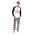 thumbnail image 2 of Grblisyd Christmas Family Matching Pajamas Holiday Nightwear Sleepwear Sets Long Sleeve Top and Plaid Pants Loungewear, 2 of 4