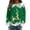 Green, variant on Womens Long Sleeve Tops T Shirts Ladies' Atmosphere Headless Hoodie Fall Clothes for Women Tees Blouses Dark Green M