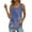 Blue, variant on Yubnlvae Blue Summer Tank Tops for Women 2025 Loose Fit Pleated Square Neck Sleeveless Shirt Curved Flowy Vest Basic Cotton Tee, L