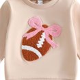 thumbnail image 4 of Gubotare Kids Crewneck Sweatshirt Baby Girl Outfit Sweatshirt Fall Long Sleeve Shirt Girl Clothes 3T 4T(Beige, 3-4 Years), 4 of 4