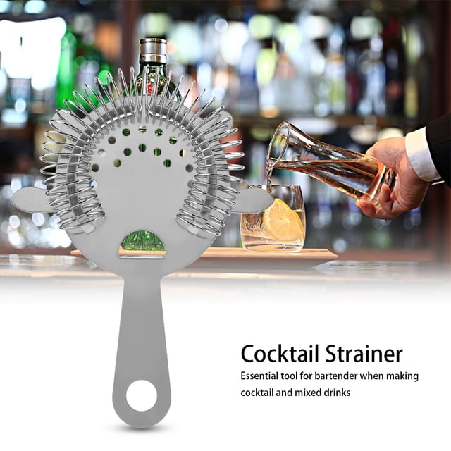 Colador de cócteles de bar, colador de bebidas de cóctel de acero inoxidable colador de cócteles de acero inoxidable probado profesionalmente