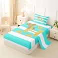 thumbnail image 2 of Erosebridal Bowknot Initial H Twin Sheet Sets for Girls, Abstract Ombre Bedding, 3-Piece, 2 of 5