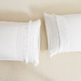 thumbnail image 6 of Move Over White Macrame Tassel Pillowcases Queen, 100% Washed Microfiber Pillow Cover Set of 2, Boho Decor, No Filling, 6 of 8