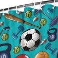 thumbnail image 3 of Baseball Football Pattern Shower Curtain 72"x84" ,Bathroom Decorative Shower Curtains Set with 12 Hooks,Modern Waterproof Washable Shower Curtain, 3 of 6